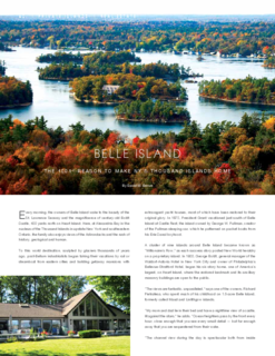 Belle Island in the Thousand Islands