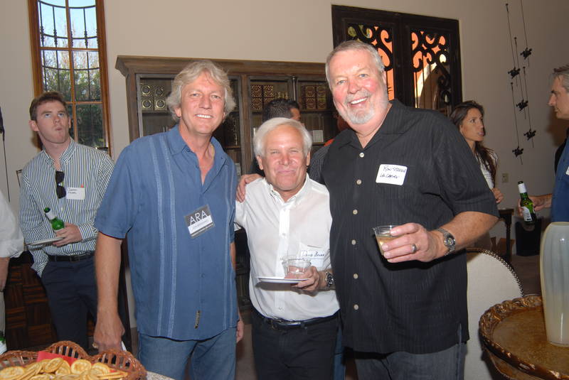 With Jon Bernhard, a partner at Swaback Partners in Scottsdale, and Ron Steege, formerly a principal at La Casa Builders, also Scottsdale, at a recent ARA networking event. Bookended again!